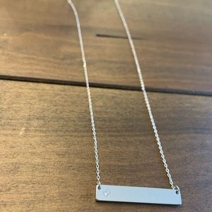 Banana Republic silver bar necklace